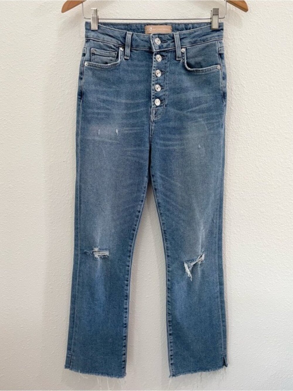 7 For All Mankind High Rise Slim Kick Jeans Contemporary Luxury